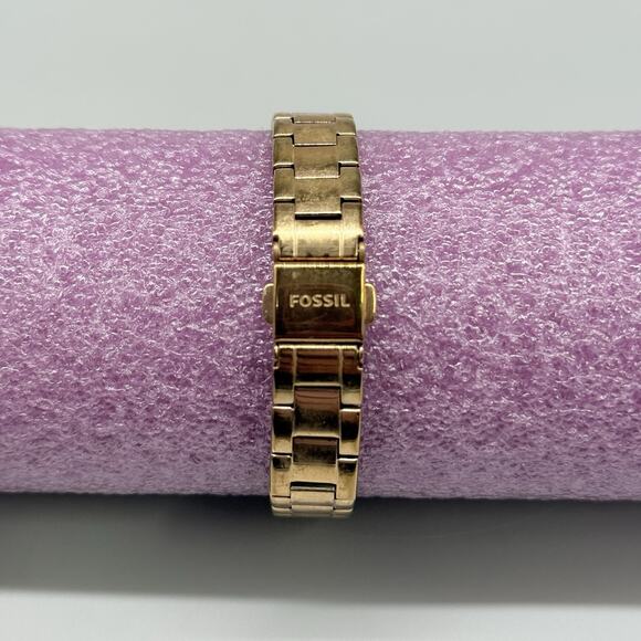 Fossil Women\'s Watch Bq3148Set Gp Rose Gold Quartz Shell Rhinestones main image 9
